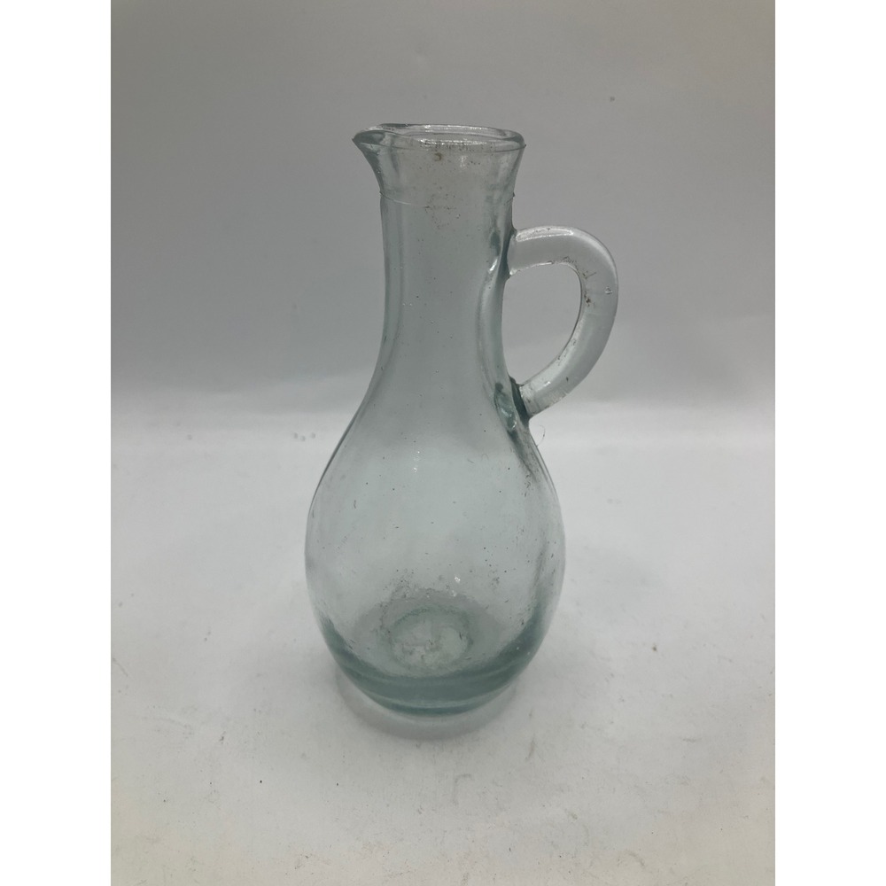 Hand‎ Blown Glass Pitcher Vase Farmhouse Decor Bud Vase